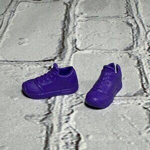 Genuine Mattel Barbie Doll Shoes Purple Sneakers Flats